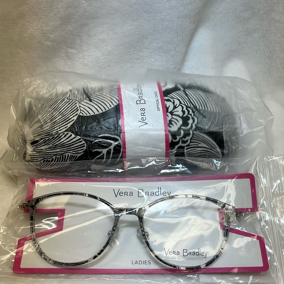 Vera Bradley Laney Bedford Blooms Frames/Glasses WITH Matching Case - Picture 2 of 8